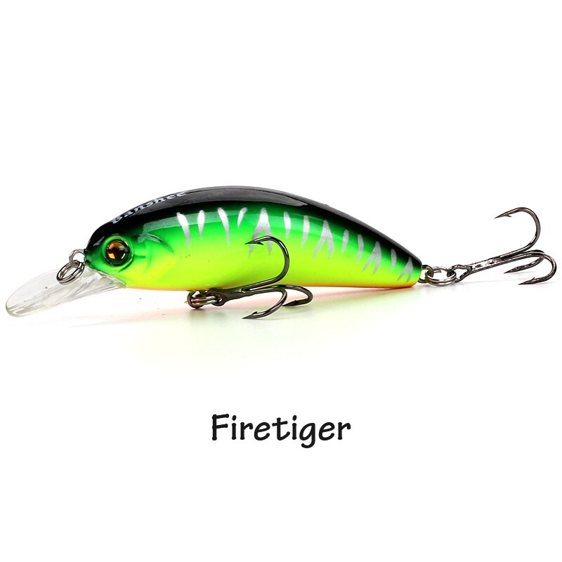 Banshee 65mm 9.3g GO-CM003 Trout Perch Fishing Lure Floating Wobbler Artificial Bait Shallow Diving Crank Minnow Crankbaits sea: Firetiger