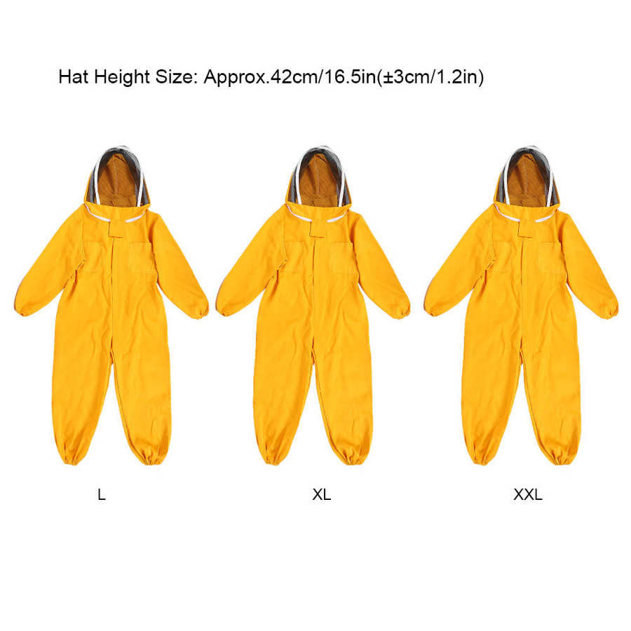 One-Piece Beekeeper Suit Beekeeping Protective Clothes Smock Bee Keeping Supplies Beekeeping Suit