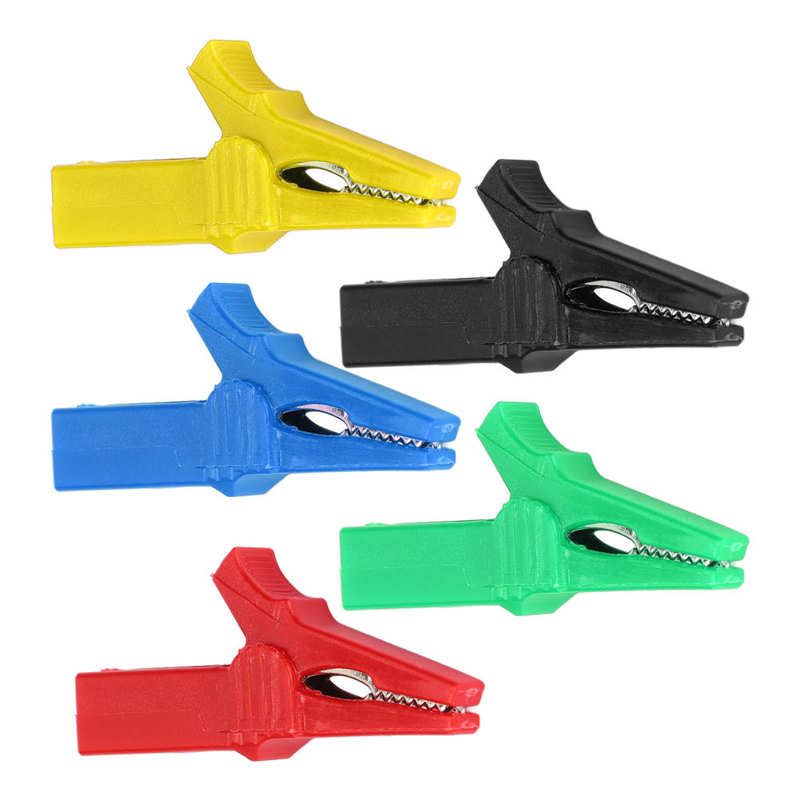 Electric Test Clip 4mm Banana Jack Battery Safety Clamp for Electronic Industrial Equipment