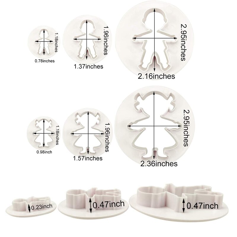 Funny Gingerbread Man Cookie Cutters Boy And Girl Cookie Cutter Set Mold