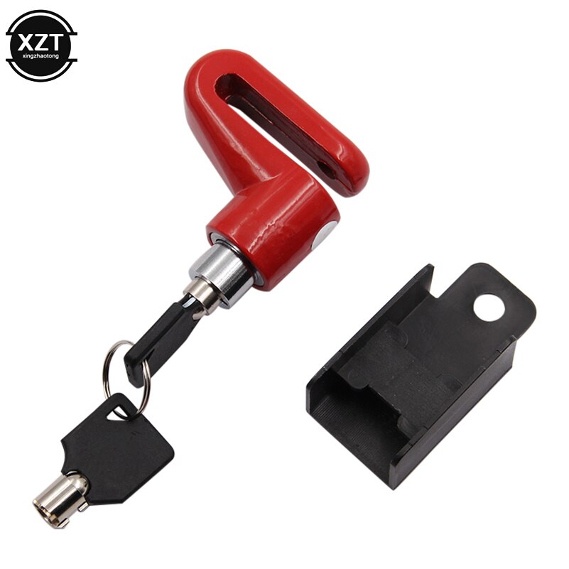 Blocco moto Scooter Antifurto Blocco freno a disco Motore Bicicletta Antifurto Ruota Blocco freno a disco Protezione di sicurezza: Rosso