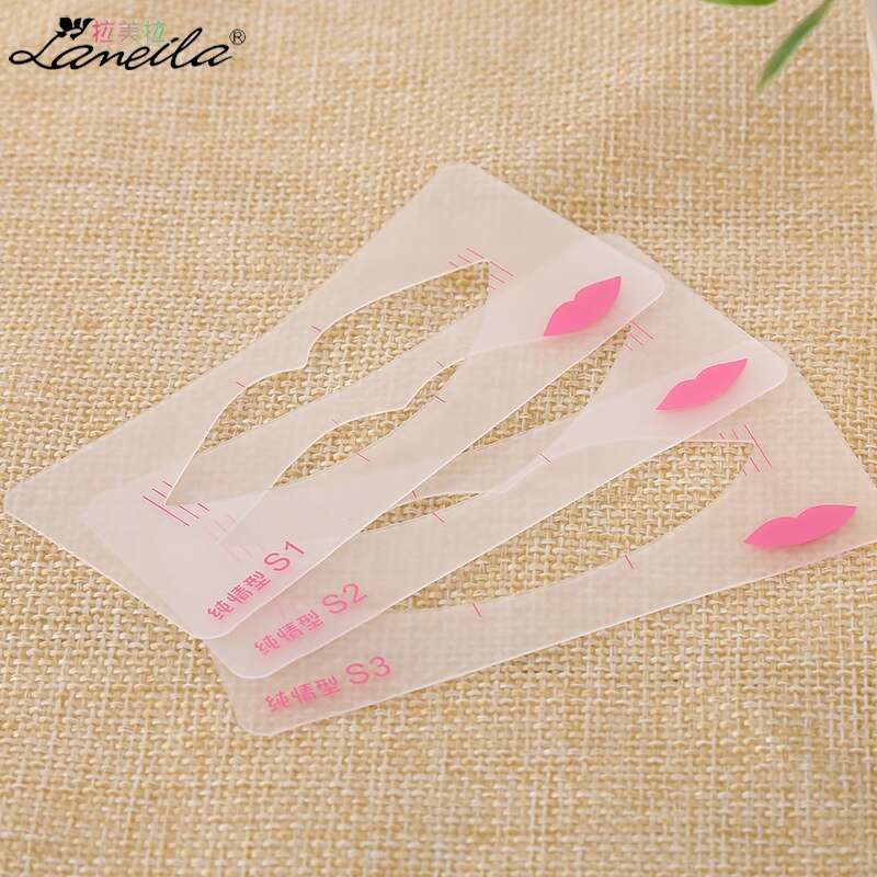 3 stks Lip Liner Stencils 3 Lip Model Stijlen Lip Grandado
