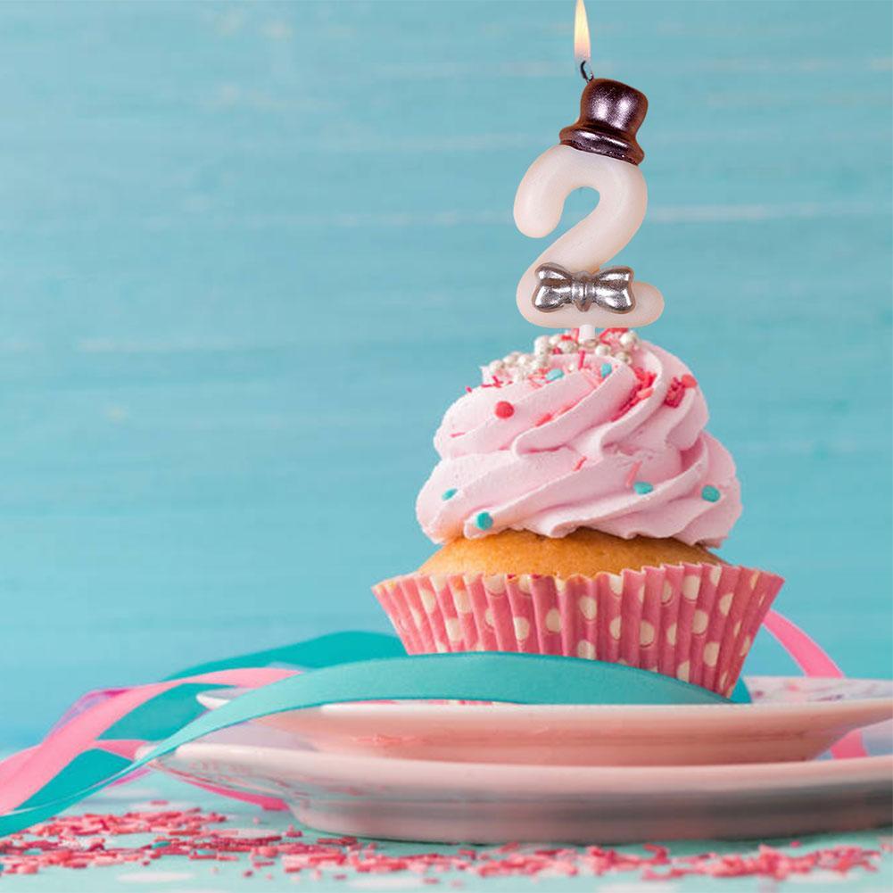 1pc Number 0-9 Birthday Candle Happy Cake S ForParty Crown Cake/ Kids Adult Wedding Decoration Tools