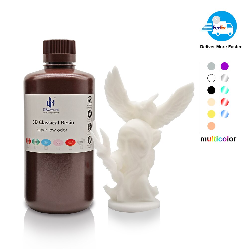 Jamghe Dlp Lcd Sla Super Lage Geur Tough Hars Hoge Precisie 405NM Voor Elegoo Nova3D Anycubic Mono 3D printers 1L