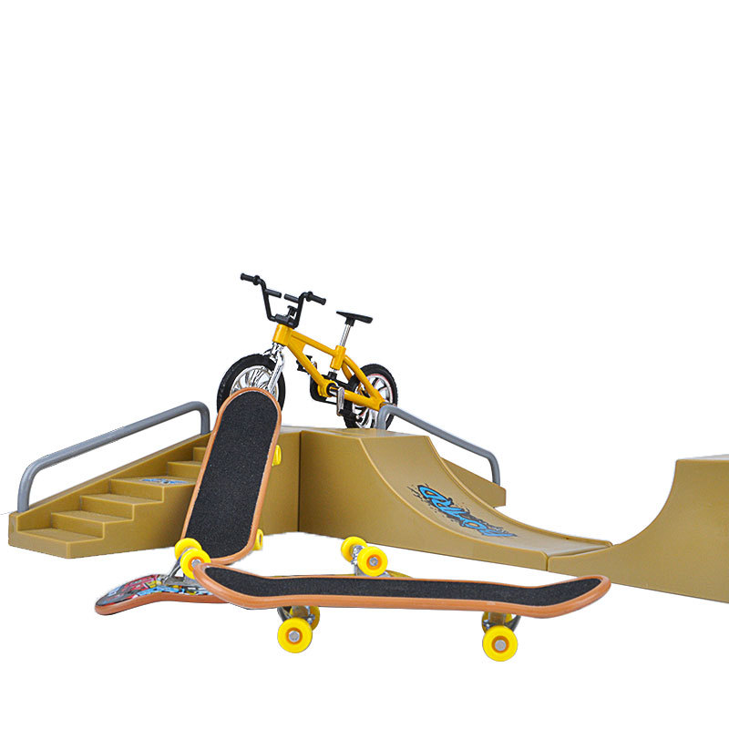 Kit de Mini-vélo BMX, Skateboard à doigt, parc , modèle de Scooter, jouet pour enfants, touche pour