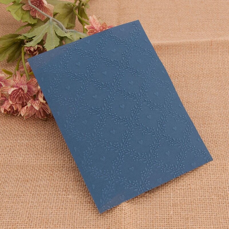 L21A Flower Vine Plastic Embossing Folder Stencil Template DIY Craft Making Pattern Background Paper Cards Scrapbooking Album