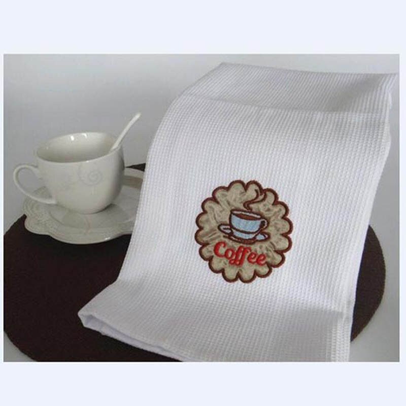 6pcs/lot European White Waffle Lattice Cloth Home Party Kitchen Dishes Table Napkins Decorative Handkerchief Tea Towels 50x70cm