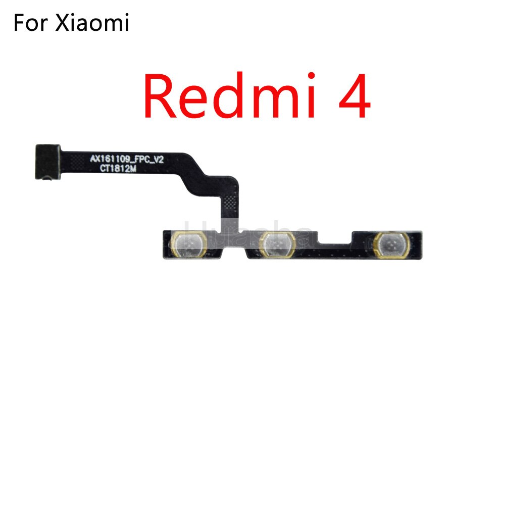 Power Volume Button Switch On Off Button Flex Cable For Xiaomi Redmi 3 3S 4A Note 2 3 4 5 Plus Pro 4X S2