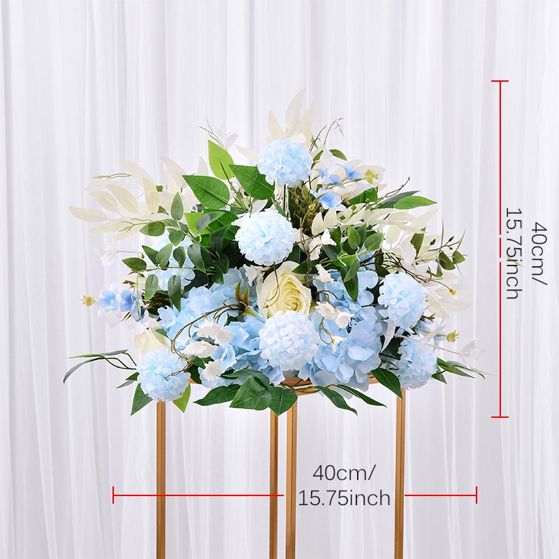 DIY wedding table centrepieces artificial flower ball backdrop wedding decor road lead wall hotel shop party silk flowers