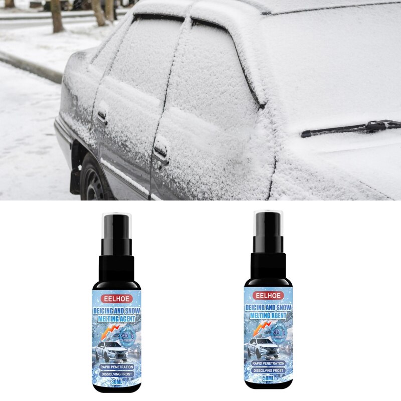 50/30ML automatyczny samochód zmywacz płyn robić topienia szyba przednia samochodowa środek robić odladzania okien zimowe narzędzia robić czyszczenia szyb samochodowych