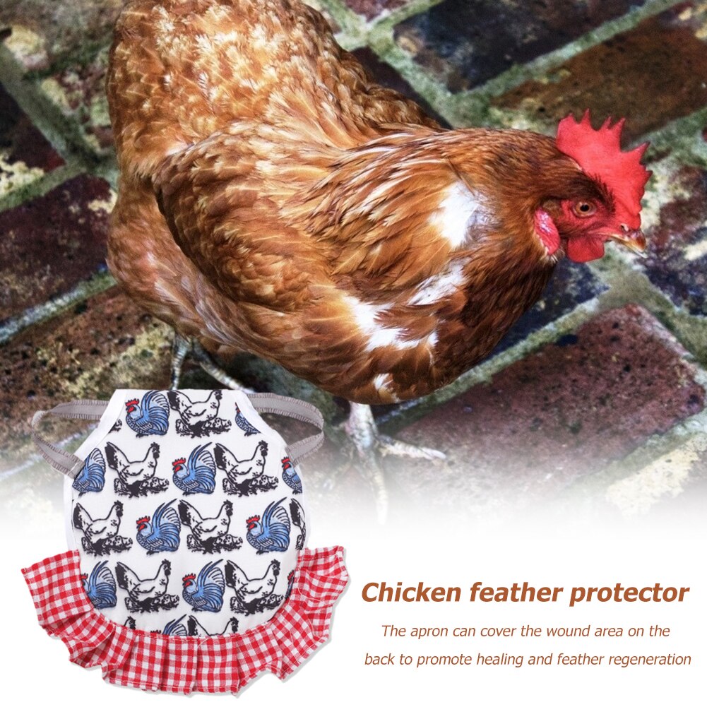 2021 elástico animal de estimação pena protetor galo padrão sela avental proteção de penas galinha asa traseira sela avental vestido