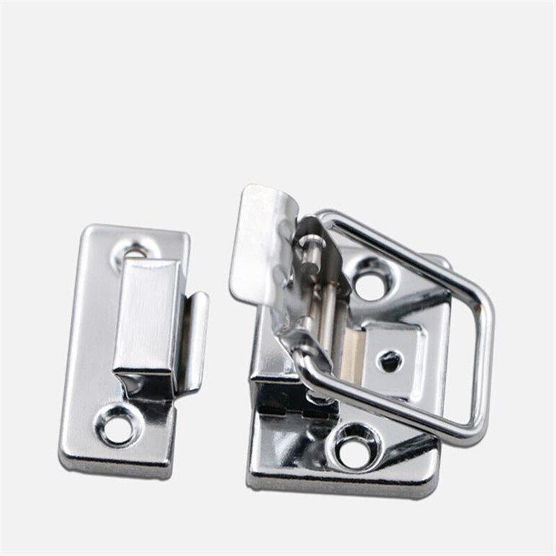Stainless Steel Chrome Latch Toolbox Buckle Instrument Box Lock File Box Buckle Cosmetic Case Aluminum Tool Box Buckle