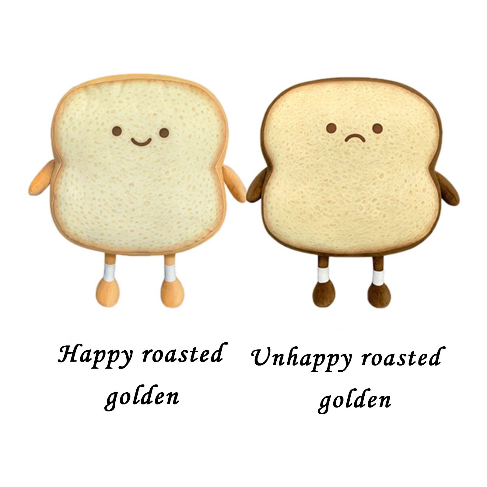 Oreiller en tranches de pain pour enfants, décoration de chambre à coucher, jouets en peluche d'animaux de dessin animé, poupées de fête pour enfants