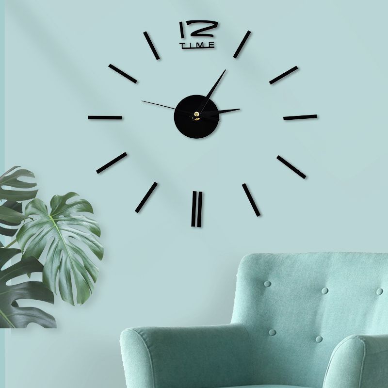 Wall Clock Watch Clocks 3D DIY Acrylic Mirror Stickers Living Room Quartz Needles Europe horloge Modern Indoor Decor
