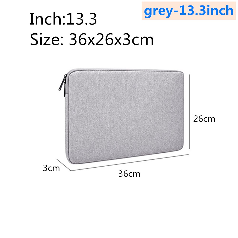 Waterproof Notebook Case for Macbook air pro 13.3 14.1 15.4 15.6 inch for Apple Millet Notebook felt liner package Case: grey-13.3inch