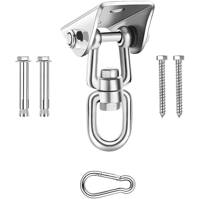 FBIL-Outdoor Fixed Accessories for Stainless Steel Hammock Hook (180 ° Rotation): Default Title