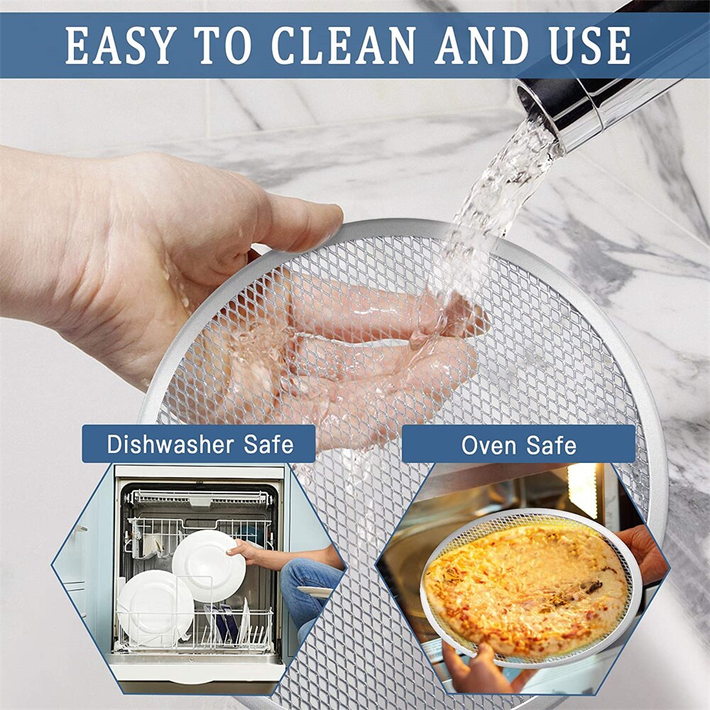Sartenes antiadherentes de malla de aluminio para horno, bandeja para hornear pasteles, herramienta de pastelería, accesorios de cocina, 6/7/8/9/10 pulgadas