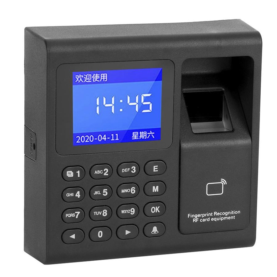 Tidsbesøg 1.8 tommer tidsbesøg maskine wiegand 26/34 125 khz rfid fingeraftryk adgangskode id-kort nøglefri adgangskontrol
