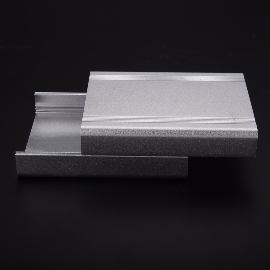 1pc Silver Split Body Electronic Project Case Extruded Aluminum Enclosure Box 110x88x38mm For Measurement Equipment