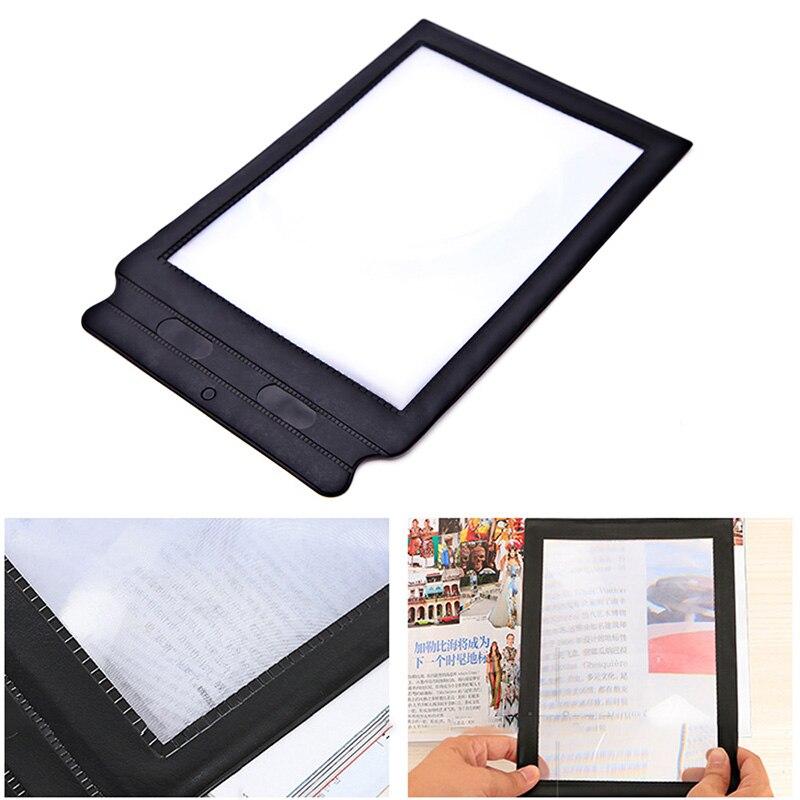 Large Reading Magnifier Big A4 Full Page Sheet Magnifying Glass Book Reading Lens Page Reading Glass Lens Magnification