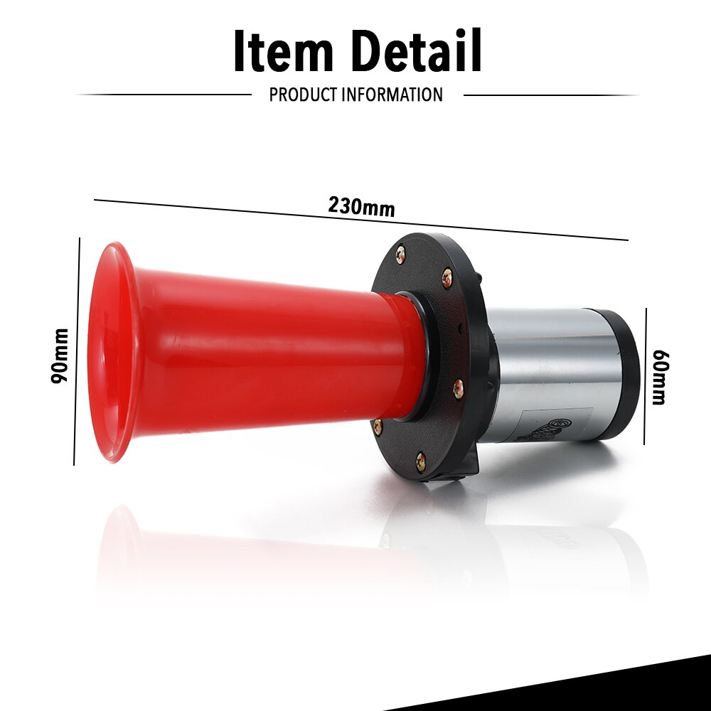 Bocina Universal para coche, claxon clásico de estilo clásico Vintage de 12V, 110dB, accesorios para coche, camión, barco y moto