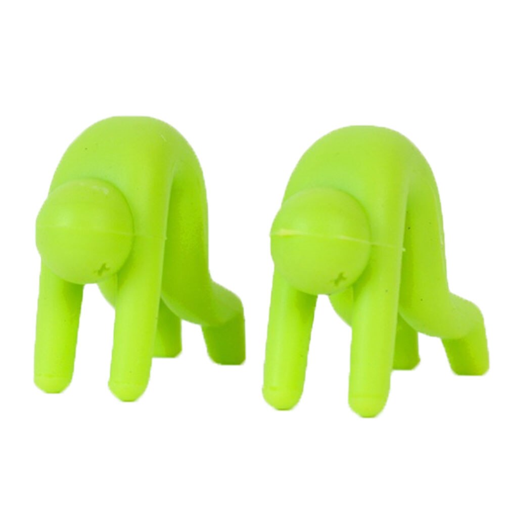 Soporte multifuncional de silicona para ollas, Kit universal de utensilios de cocina para el hogar, antidesbordamiento, para teléfono, 1 unidad: Green