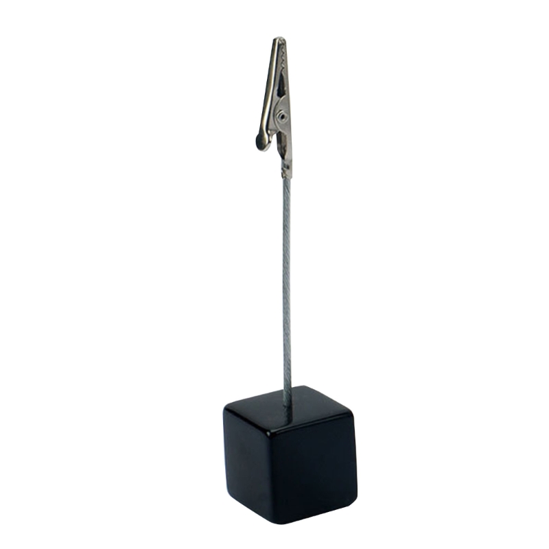 Memo Clip Holder Stand with Clasp for Pictures Cards Note: black