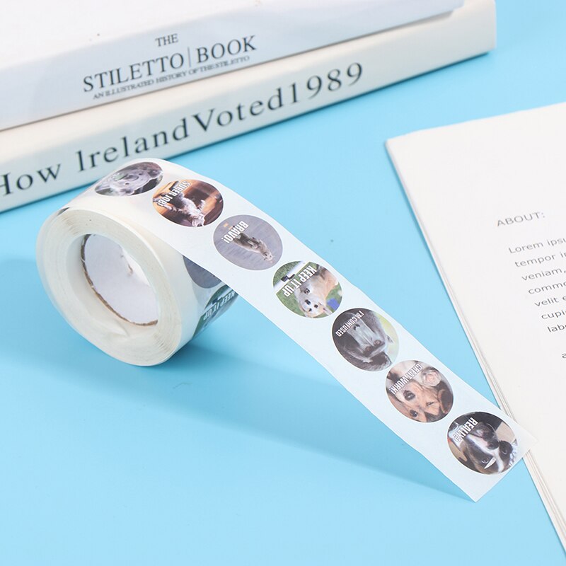 500pcs Reward Stickers Encouragement Sticker Roll for Kids Motivational Stickers with Cute Animals for Students Teachers