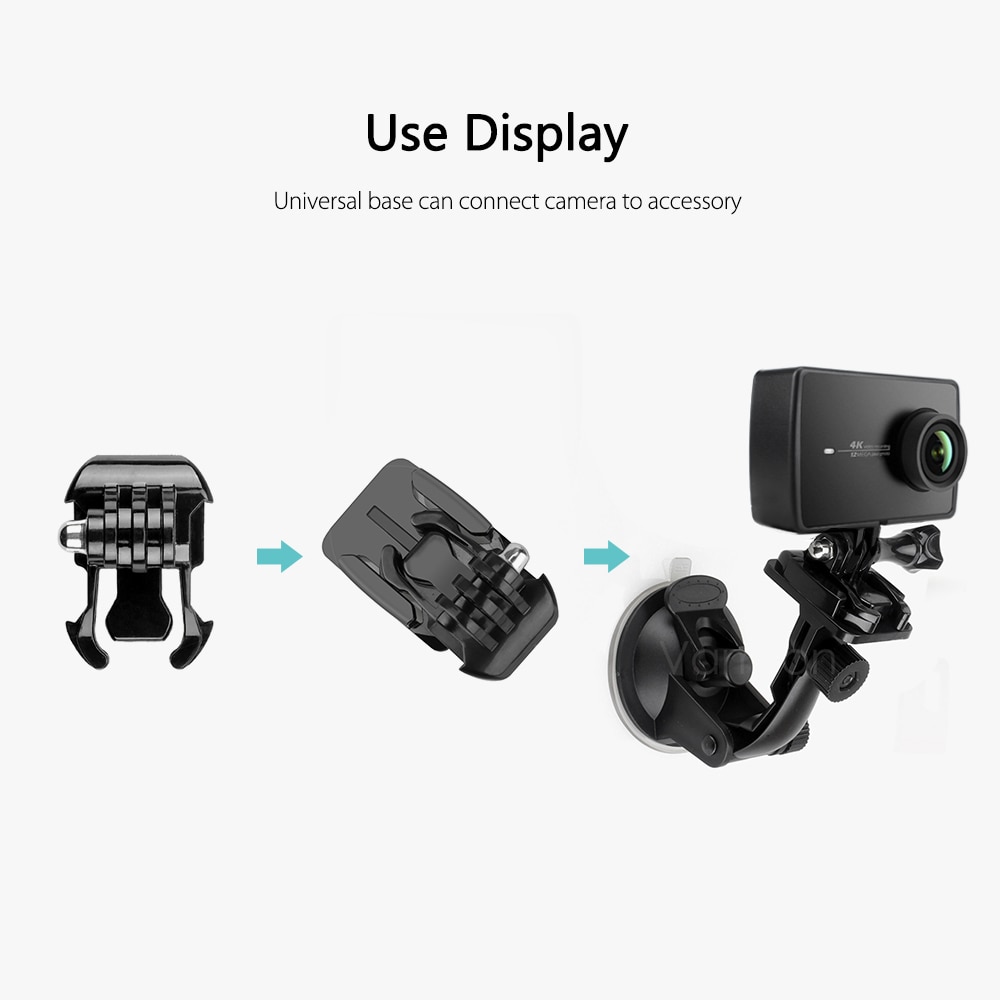 Carcasa Vamson para YI 4 K, carcasa protectora con carcasa de marco para Xiaomi YI 4 K, cámara de acción 2 con Base de montaje y tornillo VP645