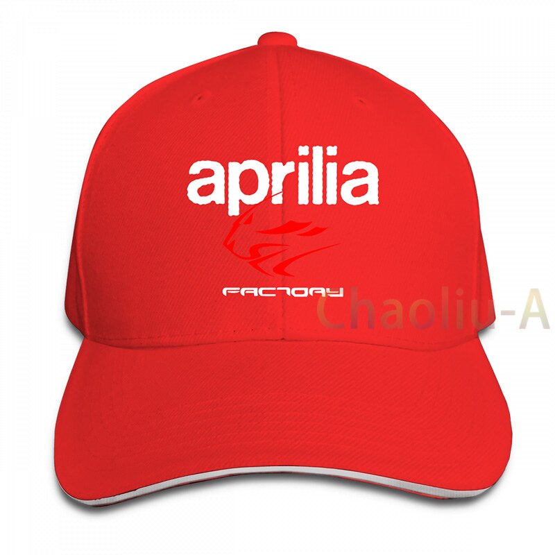 Aprilia Factory Motorbike Baseball cap men women Trucker Hats adjustable cap: 1-Red