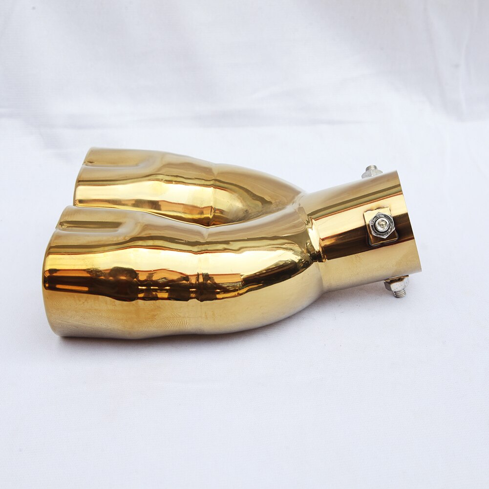 Prosta/zakrzywiona rura wydechowa samochodu tłumiki ze stali nierdzewnej tylne rury wymiana końcówki tłumika samochodowego