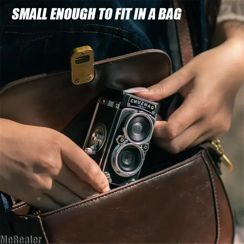 CCD Retro Mini Dual Reflex Camera Digitale Camera CMOS 12MP 1080P Model voor Collectie Niet-professionele Camera