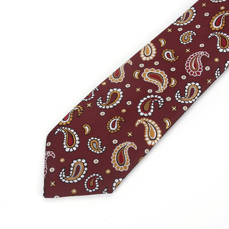 Herre slips smalle slips 6cm klassiske paisley slips til mænd formel business bryllup jakkesæt halstøj jacquard vævede slips