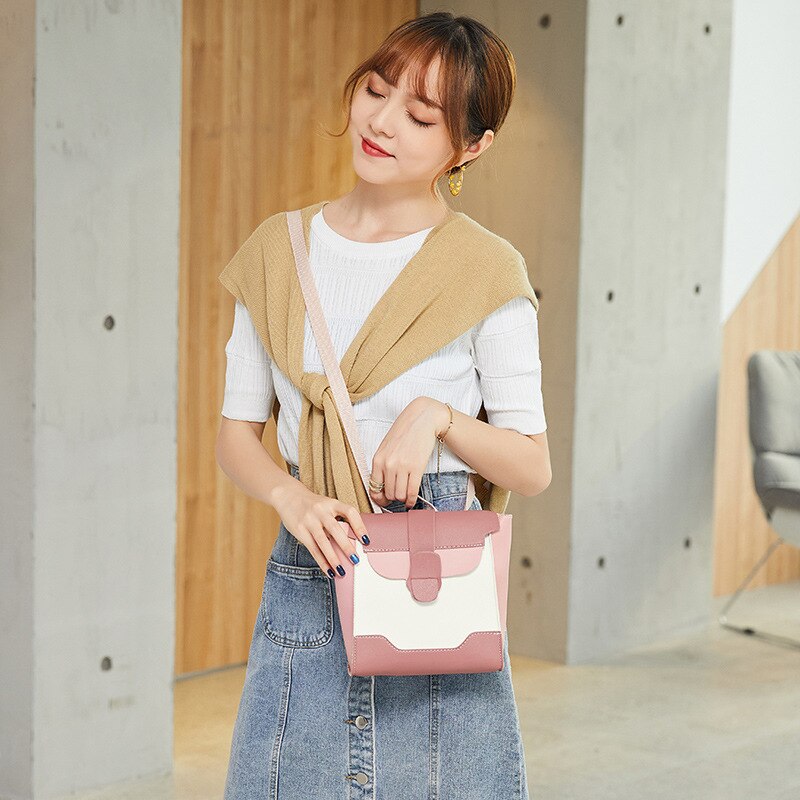 Korean Trend Practical Shoulder Crossbody Backpack School Style Schoolbag Luxury Handbag Purse Handbags