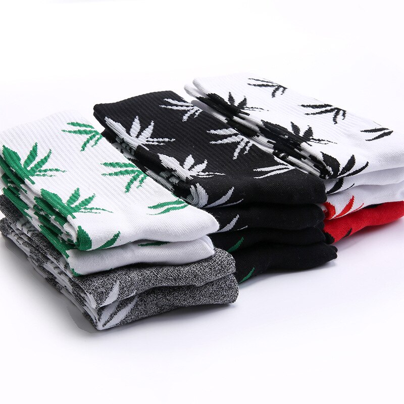 5 Paren/partij Herfst Winter Leaf Warm Katoenen Sokken Mannen Casual Crew Sokken Huf Sokken Mannelijke maat 40-45