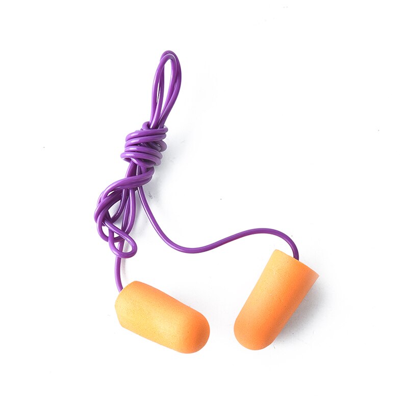 1 paar zachte, lichte schuim oordopjes, beschermers, oordopjes, 5 kleuren: Oranje