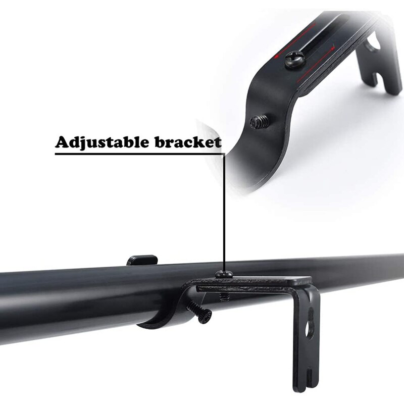 6 Stuks Gordijn Staaf Beugels Verstelbare Gordijn Beugels Volant Ondersteuning Houders Gordijn Staaf Houder Met Schroeven