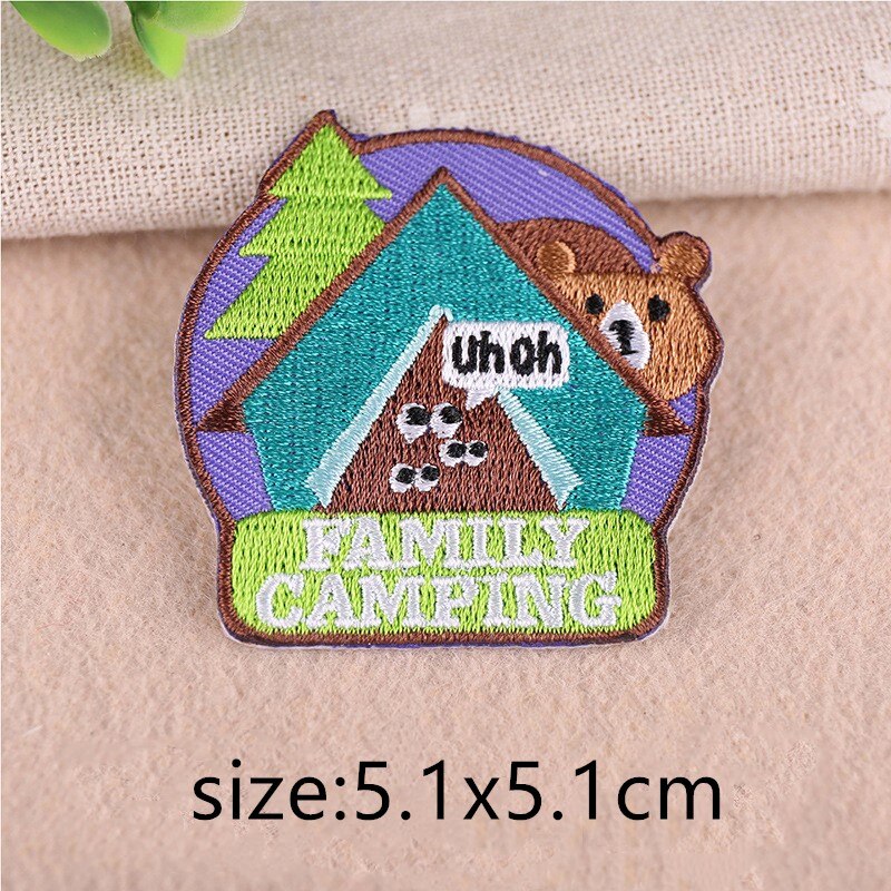 Cartoon Patch Ijzer Op Patches Voor Kleding Streep Kerstmissneeuwman Badges Geborduurd Patches Stickers Op Kleding Diy Applicaties: Brass