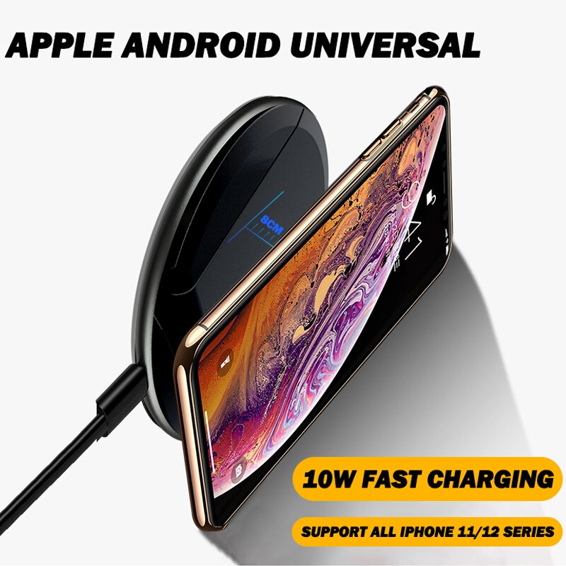 BUDI 15W Wireless Charger For iPhone 13 Pro Max 12 Mini Fast Wirless Charging For Samsung Xiaomi Huawei Phone Holder For iPhone