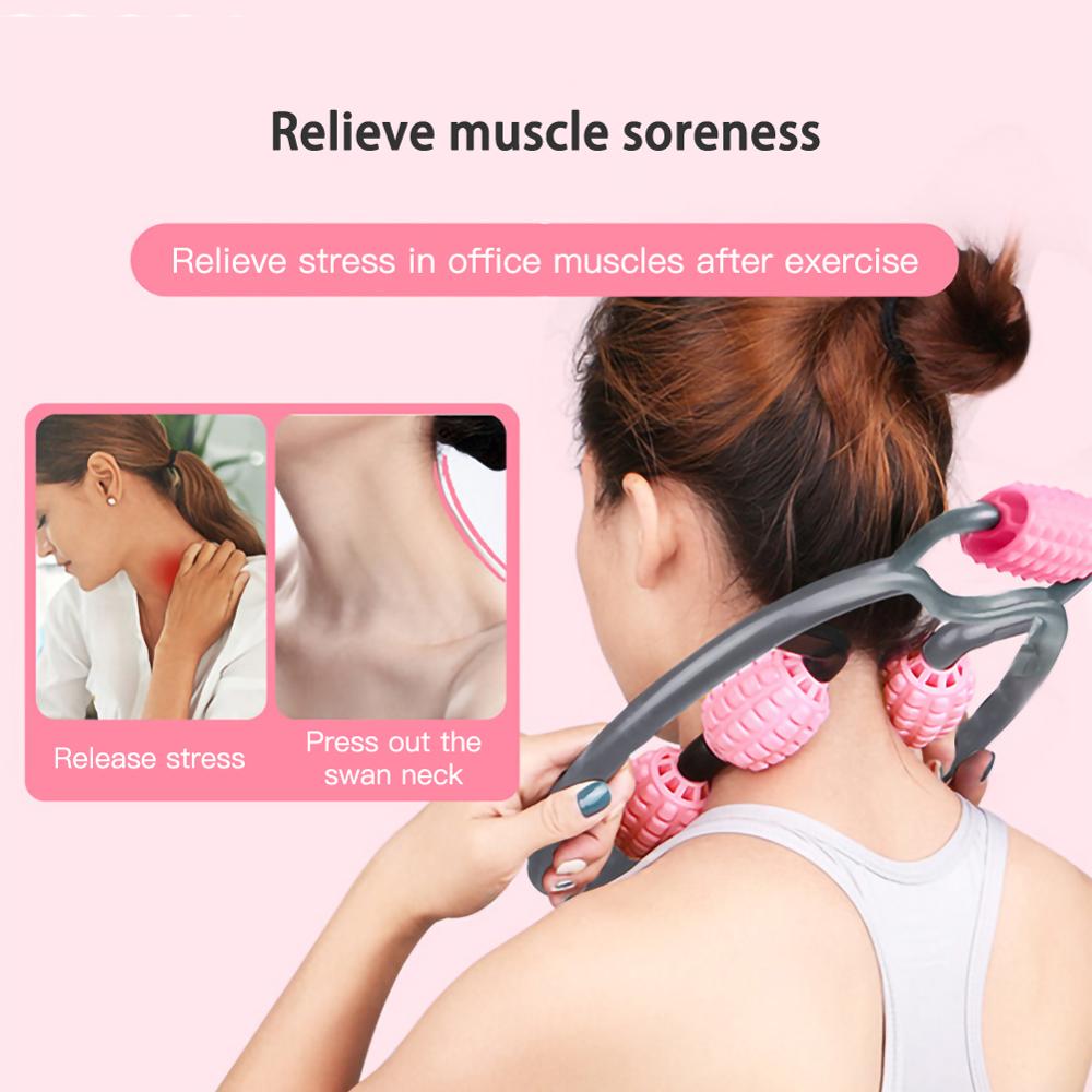 5 Wiel Foam Boom Ring Massager Relaxer Massage Spier Ontspannende Hand Skinny Been Massage Arm Nek Taille Fitnessapparatuur