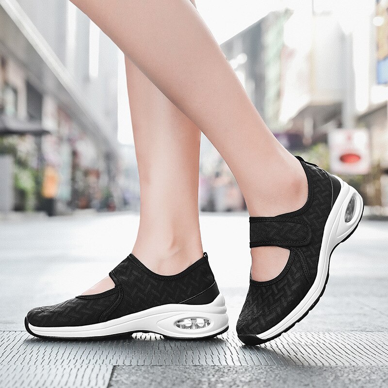 WX5 chaussures d'été décontracté chaussures de sport femmes chaussures simples grande taille en maille légère chaussures dentelle maille sable chaussures chaussures de danse carrée