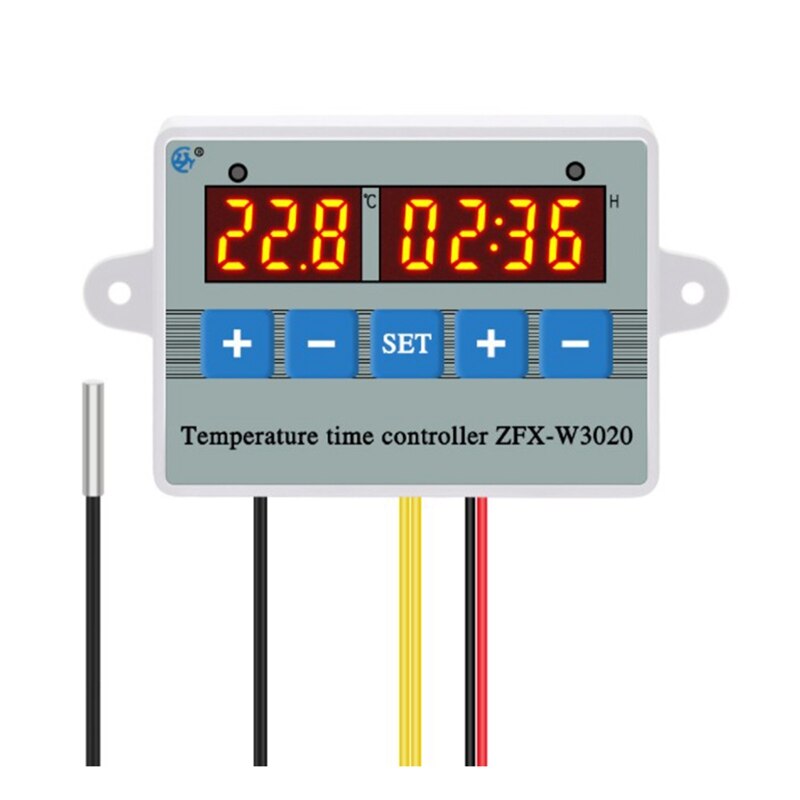 LBER ZFX-W3020 Digital Intelligent Temperature Time Controller Thermostat Timer Switch Module -55-110 Celsius: Donker Kaki