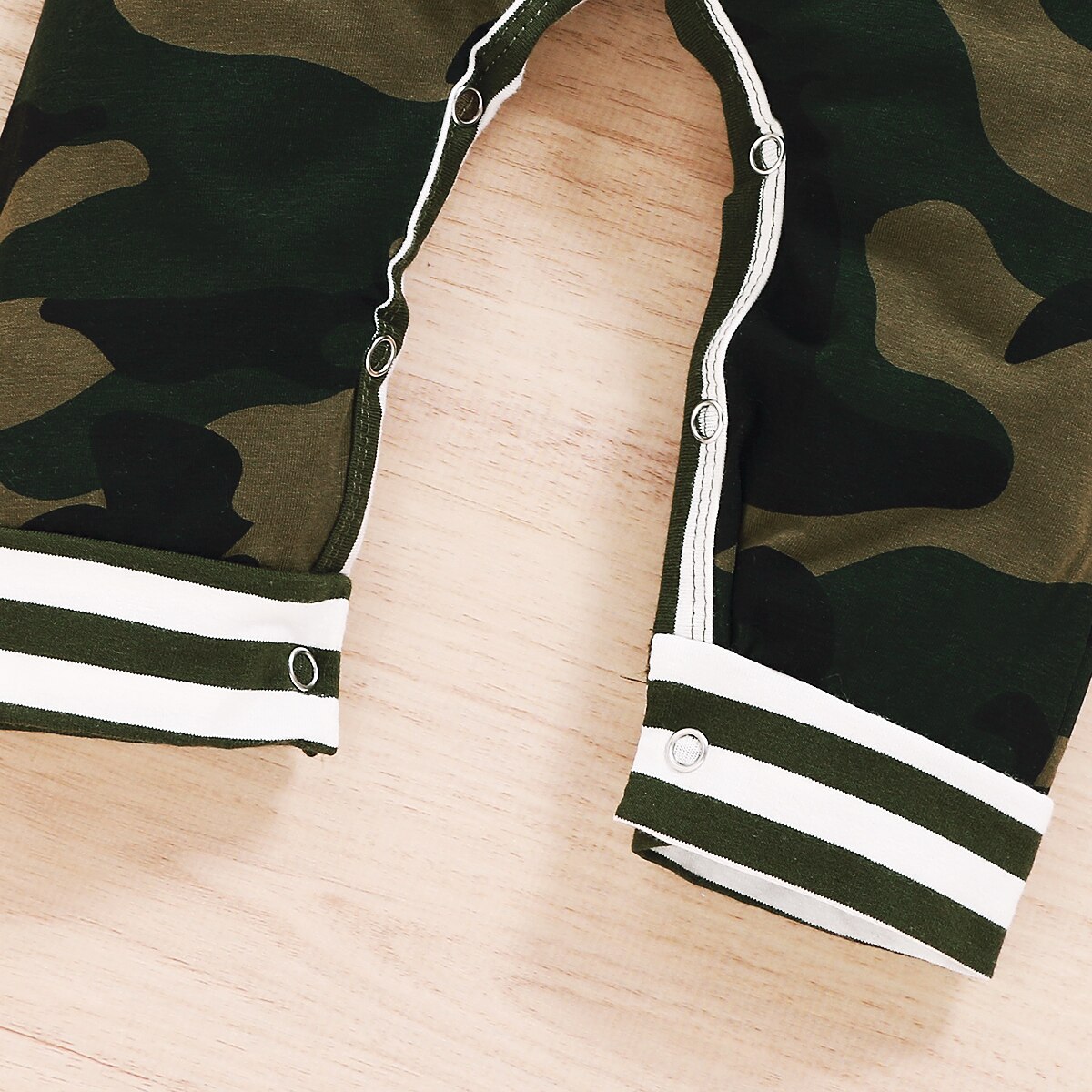 0-24M Infant Baby Boys Rompers Camouflage Striped Print Long Sleeve Hooded Autumn Jumpsuit