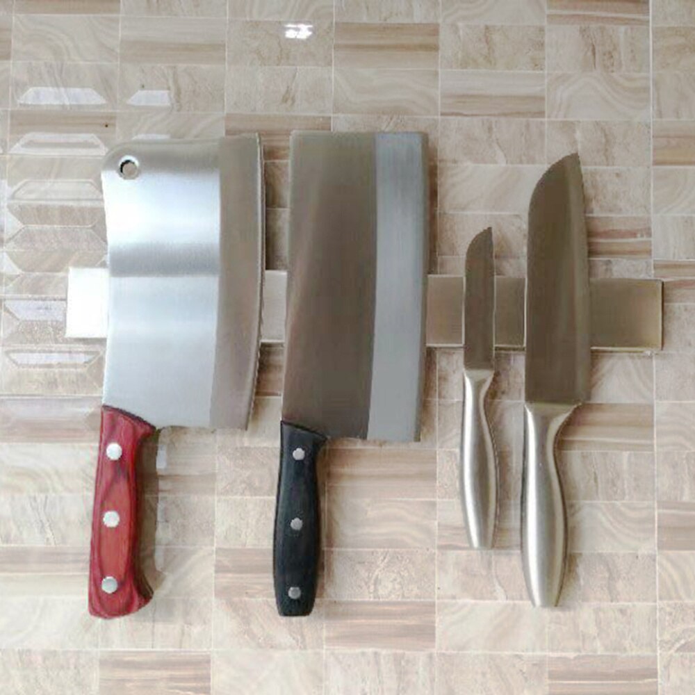 304 Stainless Steel Magnetic Bar Wall Mounted Kitchen Utensil Holder