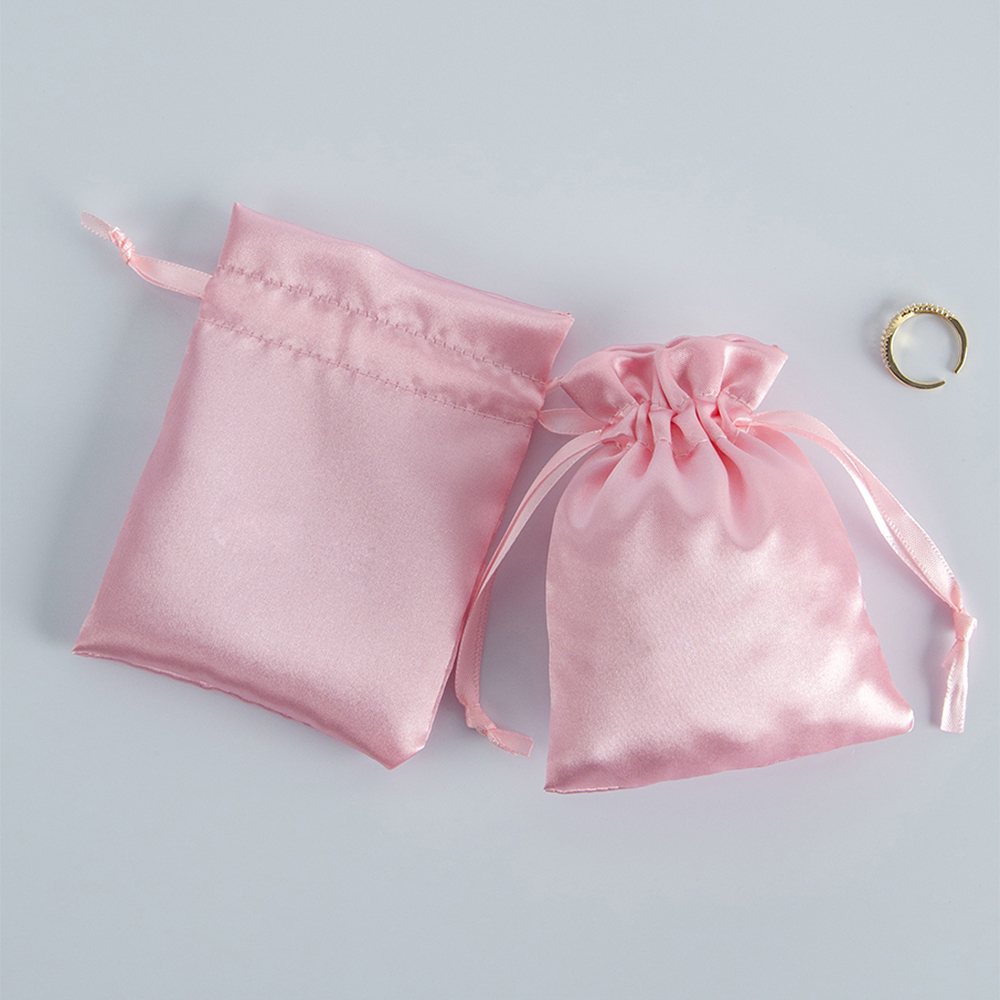 10 pièces petit sac à cordon de serrage en soie pour bijoux cheveux montre chaussures diamant perle anneau maquillage voyage emballage pochettes
