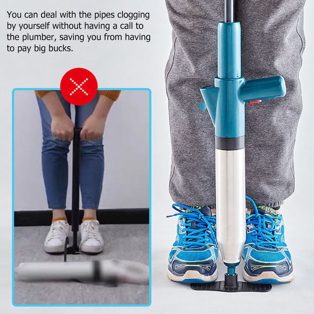 1 Set Toilet Plunger Drain Cleaning Tool Kitchen Sink Sewer Dredge Tool Drain