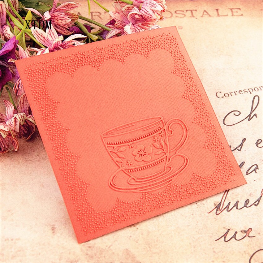 plastic clock template cup craft card making paper card album wedding decoration clip Embossing folders