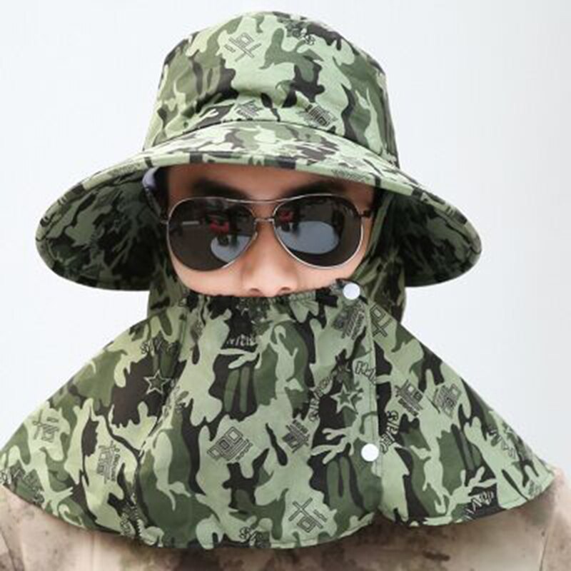 Kvinder sommer solhatte blomstercamouflage pakbar solskærmshat med store hoveder bred skygge strandhat uv beskyttelse kvinde kasket: 3