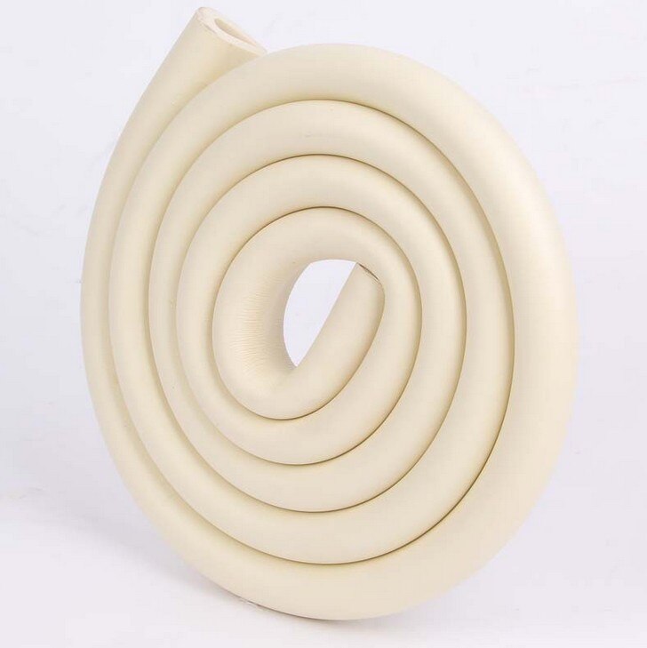 1pc baby bumper strip baby veiligheidshoekbeschermer glazen tafelrand hoekbeschermers meubelrandbeschermer botsingsbeschermer  fh04: Beige