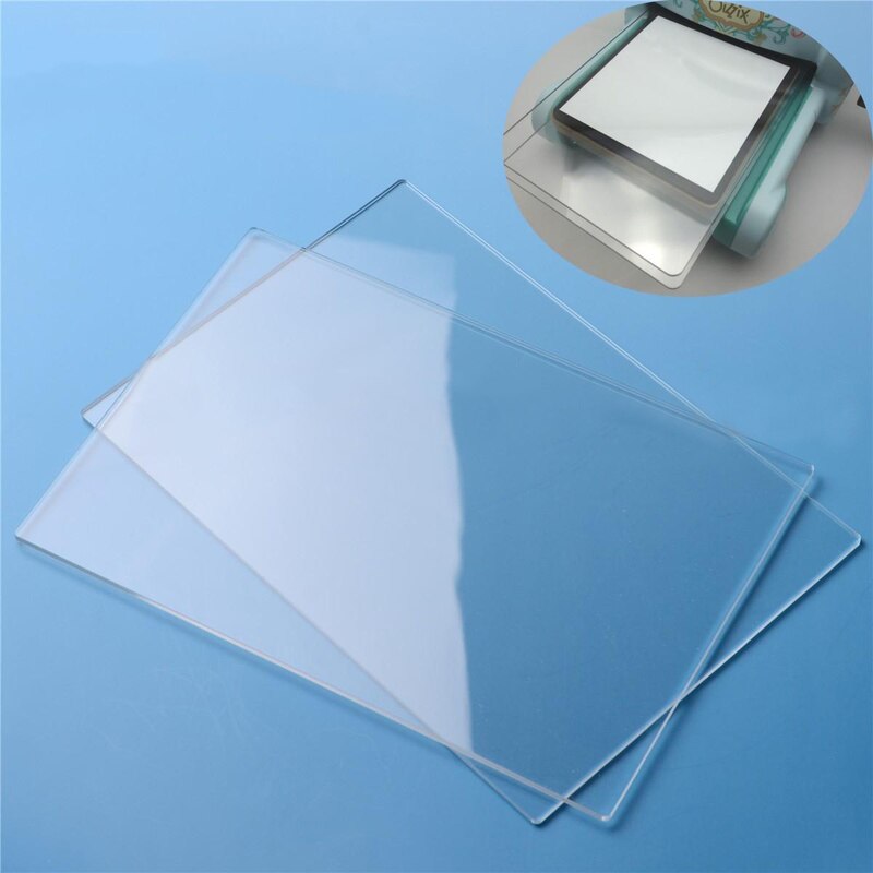2pcs Generic Acrylic Transparent Cutting Plates 155mm*225mm*3mm For Big Shot